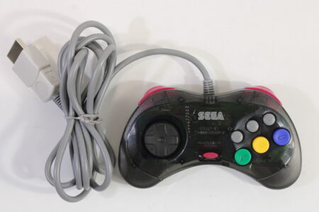 Official Cool Pad Clear Black Controller HSS-0101 OEM (B) SEGA Saturn SS