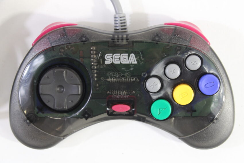 Official Cool Pad Clear Black Controller HSS-0101 OEM (B) SEGA Saturn SS