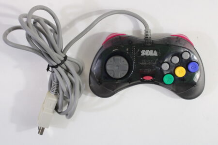 Official Cool Pad Clear Black Controller HSS-0101 OEM (B) SEGA Saturn SS