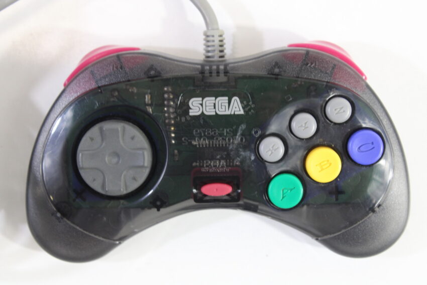Official Cool Pad Clear Black Controller HSS-0101 OEM (B) SEGA Saturn SS