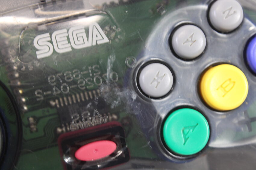 Official Cool Pad Clear Black Controller HSS-0101 OEM (B) SEGA Saturn SS
