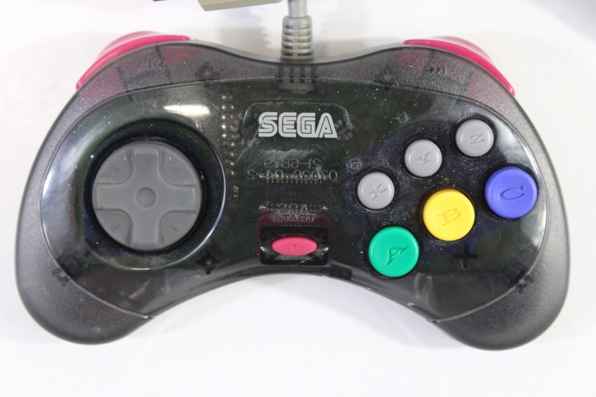 Official Cool Pad Clear Black Controller HSS-0101 OEM (B) SEGA Saturn SS