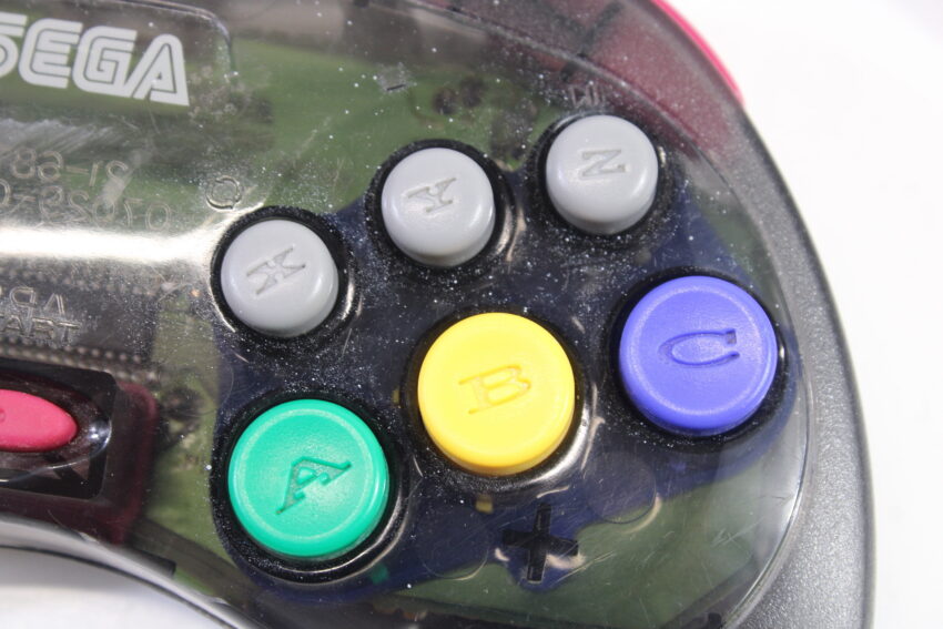 Official Cool Pad Clear Black Controller HSS-0101 OEM (B) SEGA Saturn SS