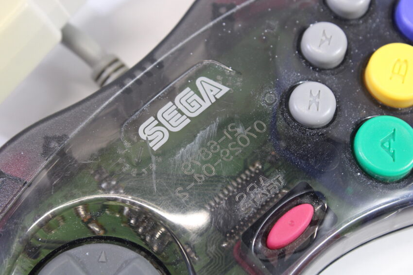 Official Cool Pad Clear Black Controller HSS-0101 OEM (B) SEGA Saturn SS