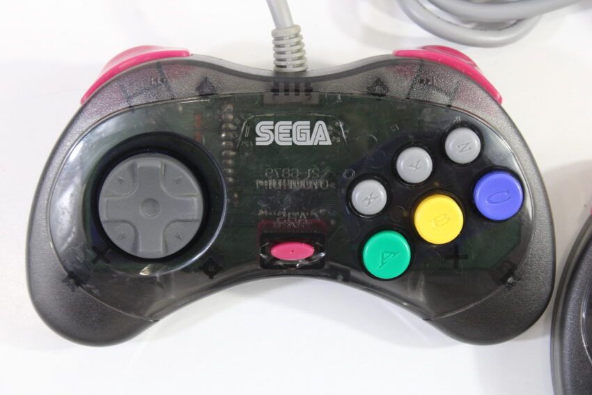 Official Cool Pad Clear Black Controller HSS-0101 OEM (B) SEGA Saturn SS