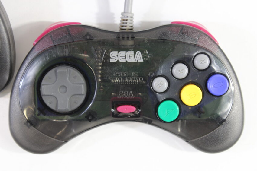Official Cool Pad Clear Black Controller HSS-0101 OEM (B) SEGA Saturn SS