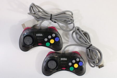 Official Cool Pad Clear Black Controller HSS-0101 OEM (B) SEGA Saturn SS