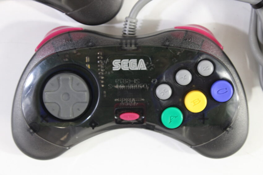 Official Cool Pad Clear Black Controller HSS-0101 OEM (B) SEGA Saturn SS
