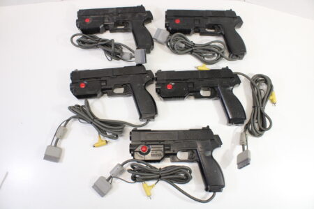 Wholesale lot of 5 Namco NPC-103 GunCon Light Gun Controller Playstation PS1 (Tested Not Working)