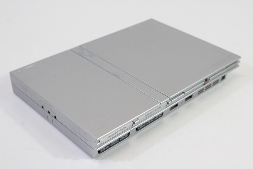 PS2 SCPH-75000 Slim Silver Console & AV Cable AC Adapter (B) SONY PlayStation 2 PS2