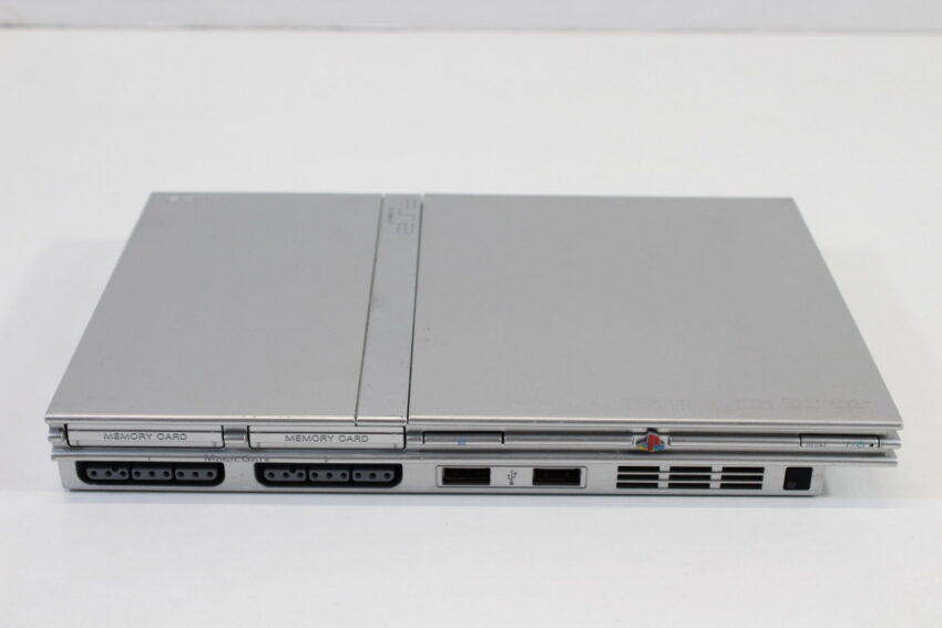 PS2 SCPH-75000 Slim Silver Console & AV Cable AC Adapter (B) SONY PlayStation 2 PS2