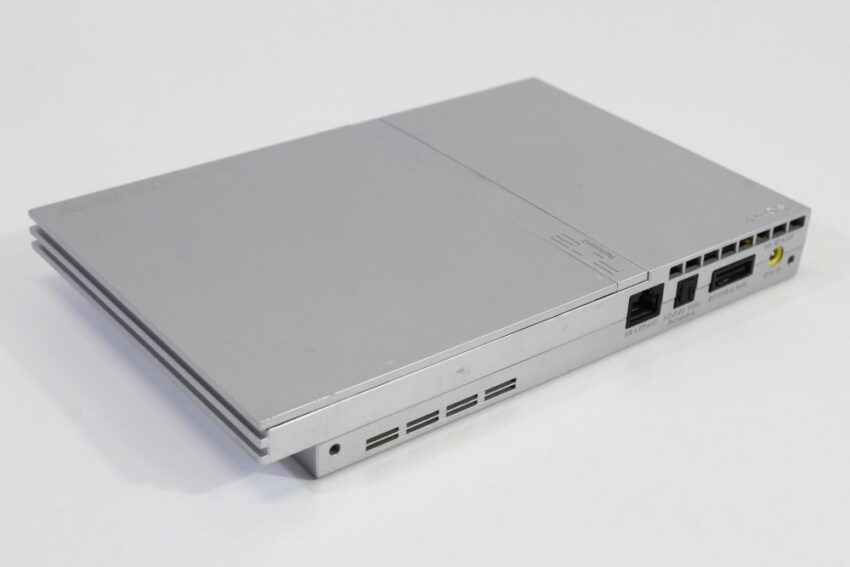 PS2 SCPH-75000 Slim Silver Console & AV Cable AC Adapter (B) SONY PlayStation 2 PS2