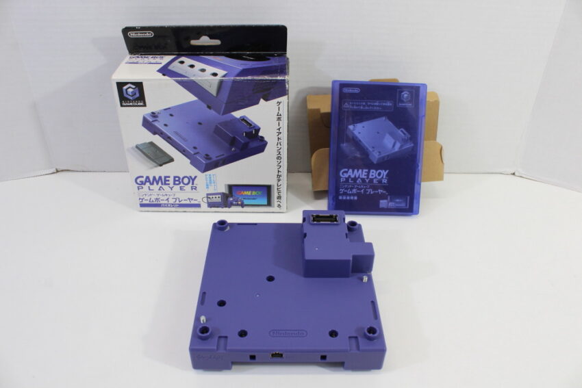 Nintendo Gamecube Gameboy Player Purple DOL-017 CIB W/ Start Up Disc (B) Nintendo Gamecube GC