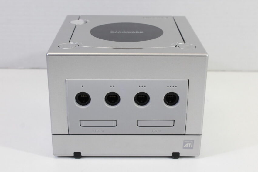 Nintendo Gamecube Platinum Silver Console Boxed with Manual OEM 1 Controller AC AV English Mod GC (A)