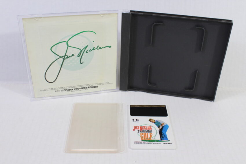 Jack Nicklaus Greatest 18 Holes of Major Championship Golf CIB HuCard (B) PC Engine / TurboGrafx-16
