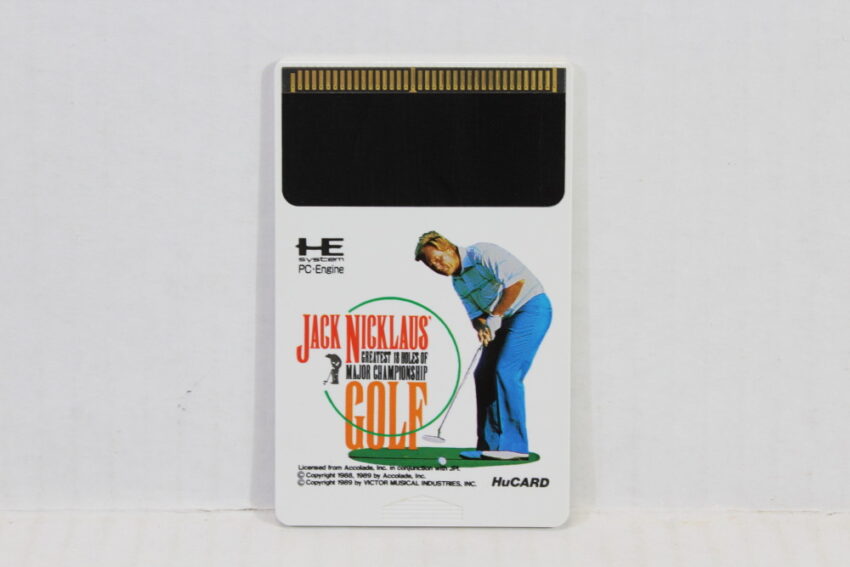Jack Nicklaus Greatest 18 Holes of Major Championship Golf CIB HuCard (B) PC Engine / TurboGrafx-16