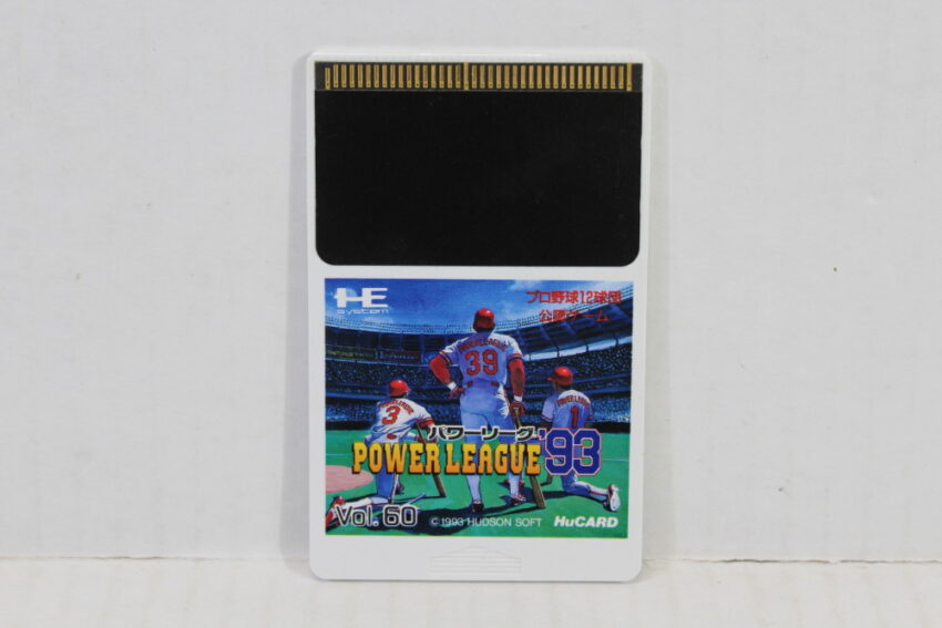 Power League 93 CIB HuCard (B) PC Engine / TurboGrafx-16