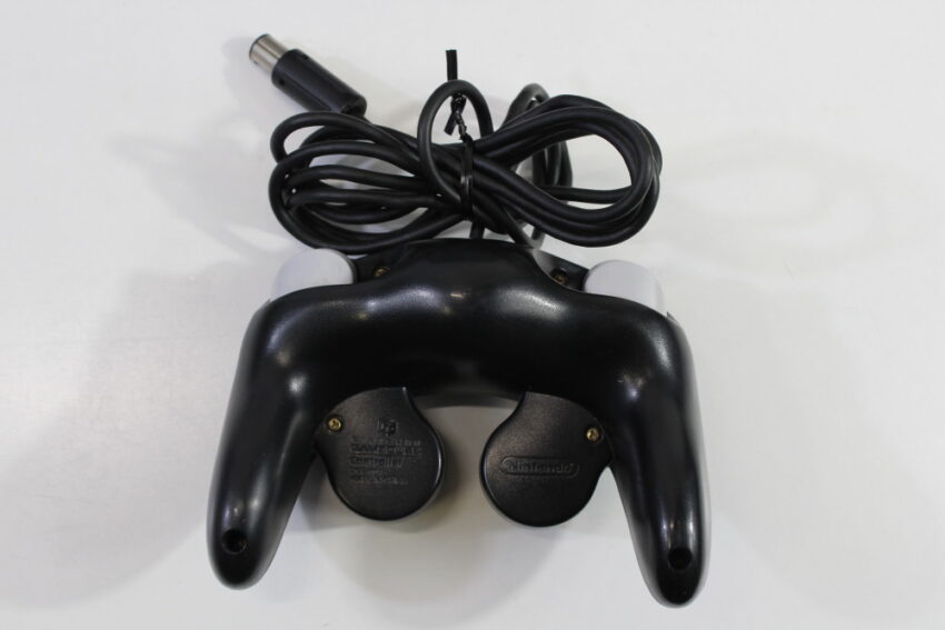 Nintendo GameCube Jet Black Console & Controller AC Adapter AV Cable GC Play US Region Games (B)