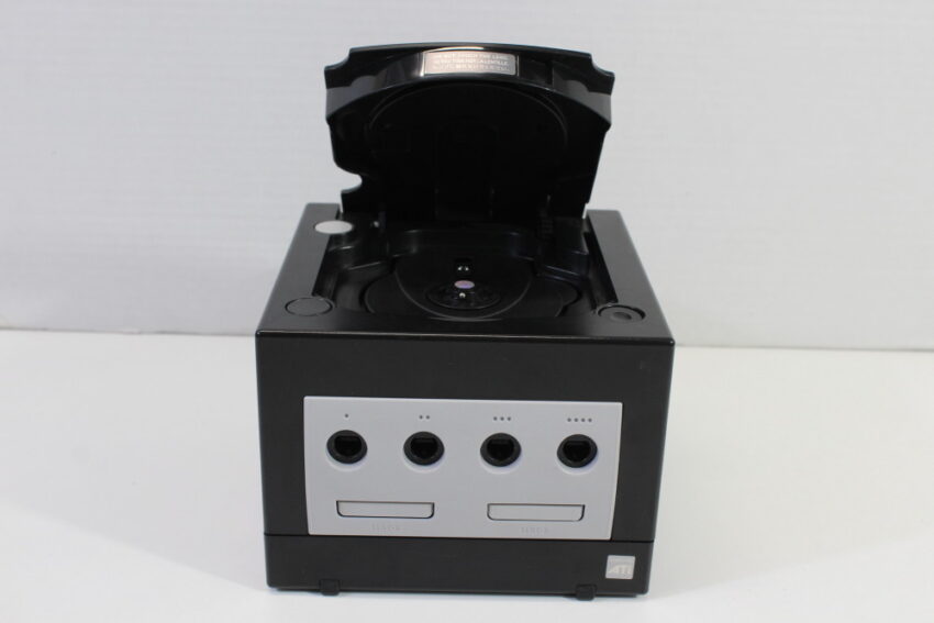 Nintendo GameCube Jet Black Console & Controller AC Adapter AV Cable GC Play US Region Games (B)