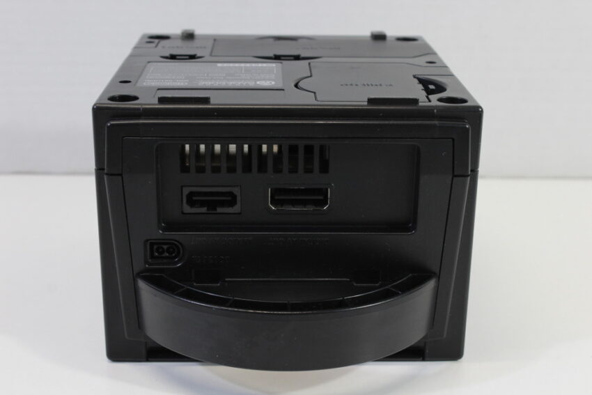 Nintendo GameCube Jet Black Console & Controller AC Adapter AV Cable GC Play US Region Games (B)