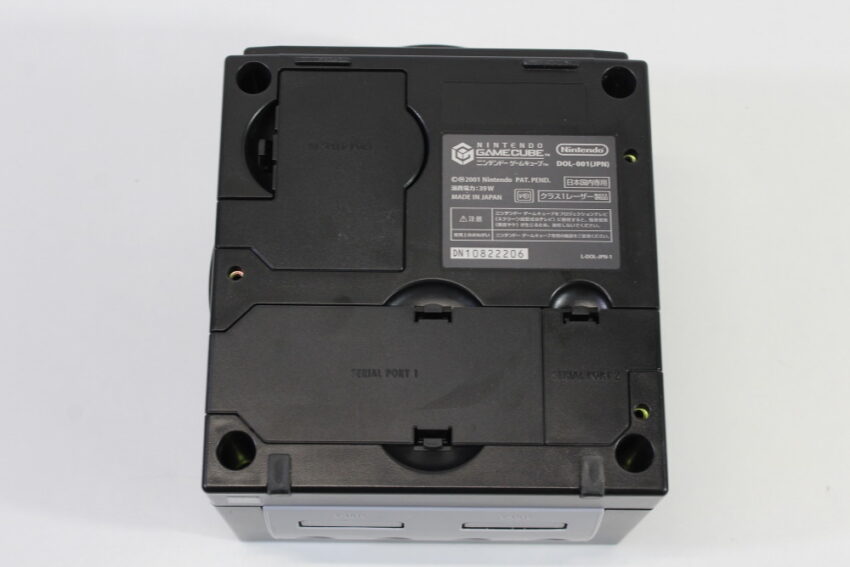 Nintendo GameCube Jet Black Console & Controller AC Adapter AV Cable GC Play US Region Games (B)