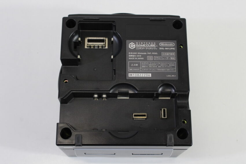 Nintendo GameCube Jet Black Console & Controller AC Adapter AV Cable GC Play US Region Games (B)