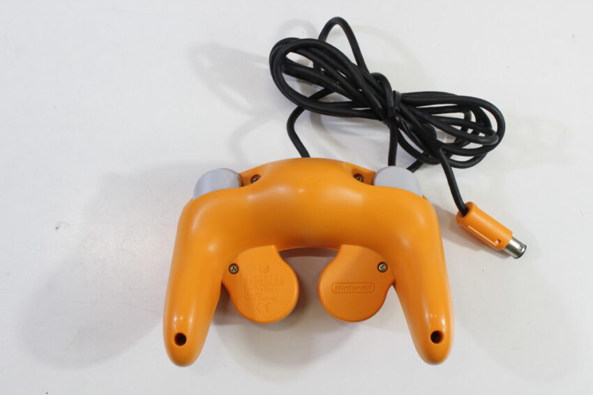 Nintendo GameCube Spice Orange Console & Controller AC Adapter AV Cable GC Play US Region Games (B)