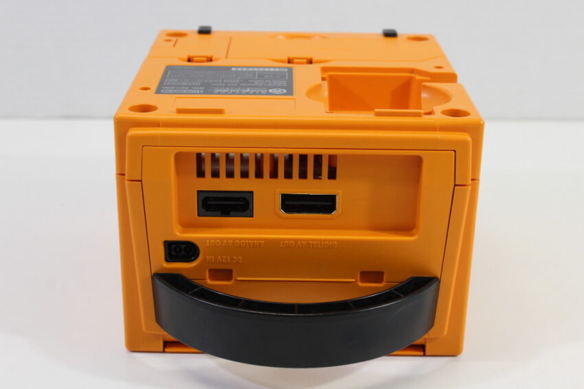 Nintendo GameCube Spice Orange Console & Controller AC Adapter AV Cable GC Play US Region Games (B)