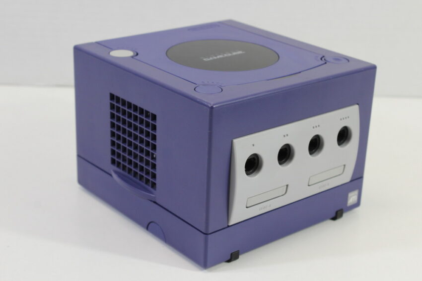 Nintendo GameCube Indigo Purple Console & Controller AC Adapter AV Cable GC Play US Region Games (B)