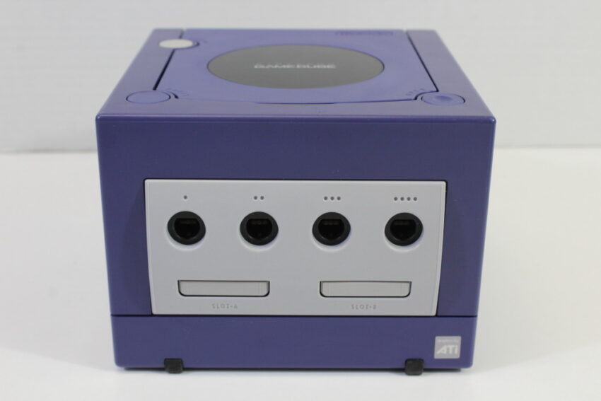 Nintendo GameCube Indigo Purple Console & Controller AC Adapter AV Cable GC Play US Region Games (B)