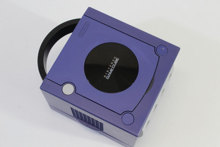 Nintendo GameCube Indigo Purple Console & Controller AC Adapter AV Cable GC Play US Region Games (B)