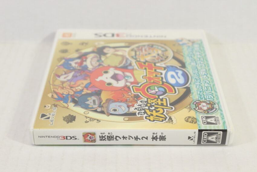 Yokai Watch Honke 2 W/ Jibanyan Z Medal CIB (B) Nintendo 3DS