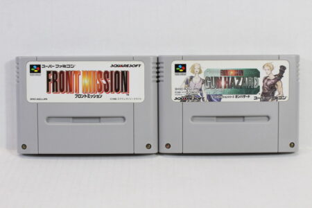 Lot of 2 Front Mission & Gun Hazard (B) Nintendo Super Famicom SFC