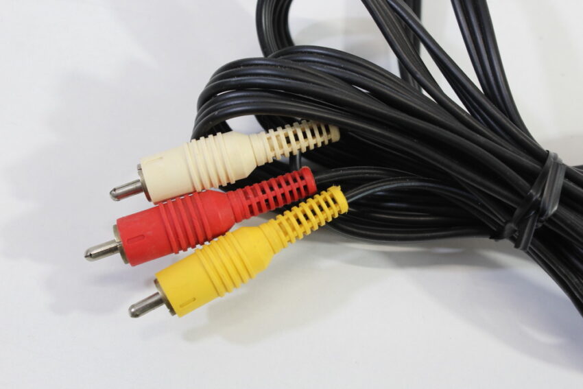 OEM Nintendo RCA AV Cable GC SNES N64 SFC Stiff Cord (C)