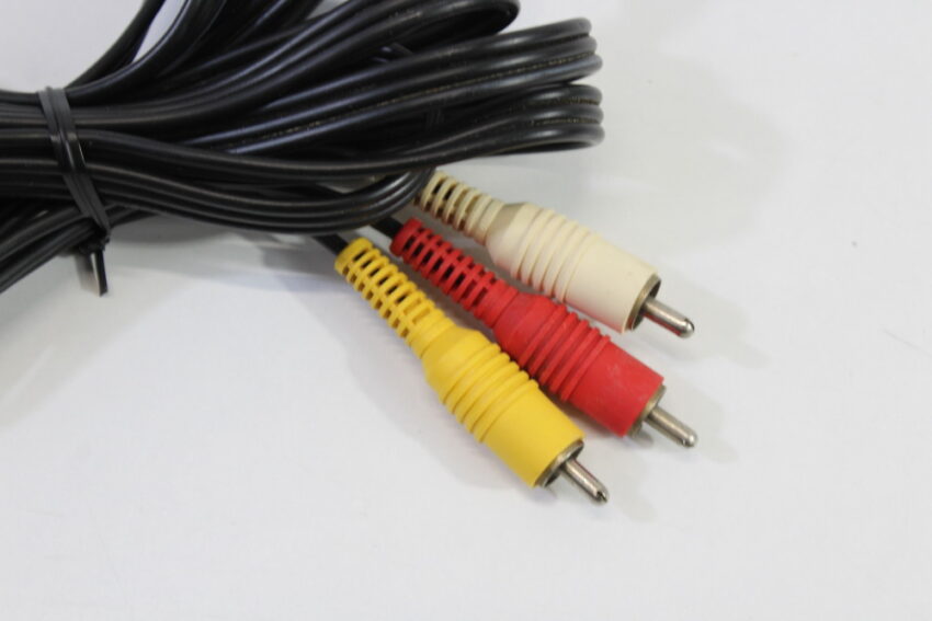 OEM Nintendo RCA AV Cable GC SNES N64 SFC Stiff Cord (C)