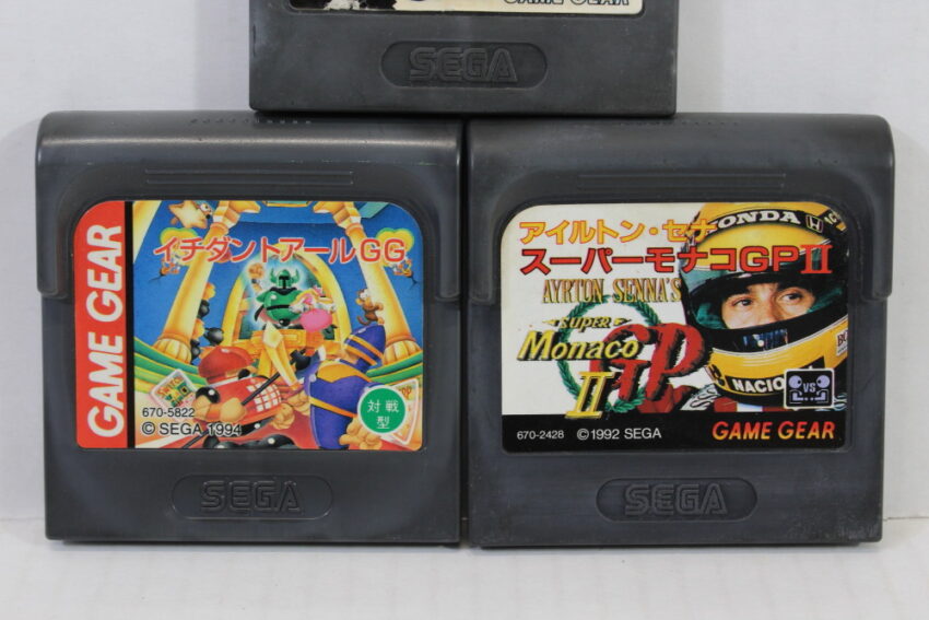 Lot of 3 Sonic the Hedge Hog 2 Ichidan to Aru Ayrton Senna's Monaco GP II 2 (Untested) SEGA Game Gear GG