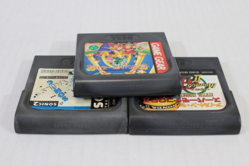 Lot of 3 Sonic the Hedge Hog 2 Ichidan to Aru Ayrton Senna's Monaco GP II 2 (Untested) SEGA Game Gear GG