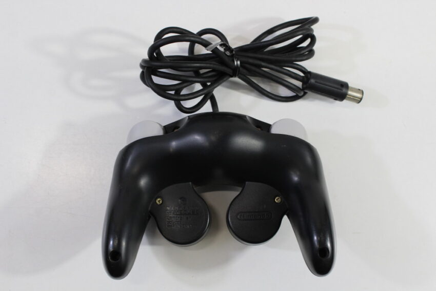Nintendo GameCube Jet Black Console & Controller AC Adapter AV Cable GC Play US Region Games (B)