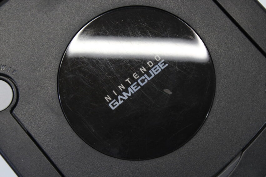 Nintendo GameCube Jet Black Console & Controller AC Adapter AV Cable GC Play US Region Games (B)