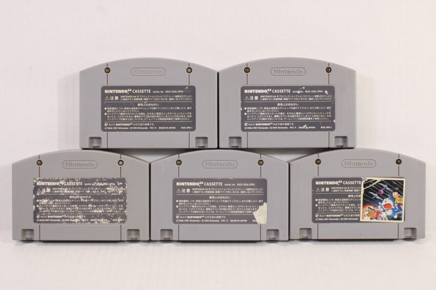 Lot of 5 Mario Kart Shiren The Wonderer Bass Tsuri Mario Golf / Tennis (B) Nintendo 64 N64