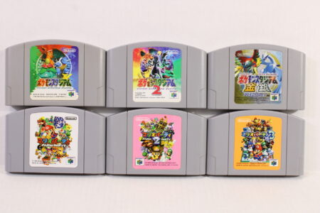 Lot of 6 Mario Party 1 2 3 Pokemon Stadium 1 2 Silver Gold (B) Nintendo 64 N64