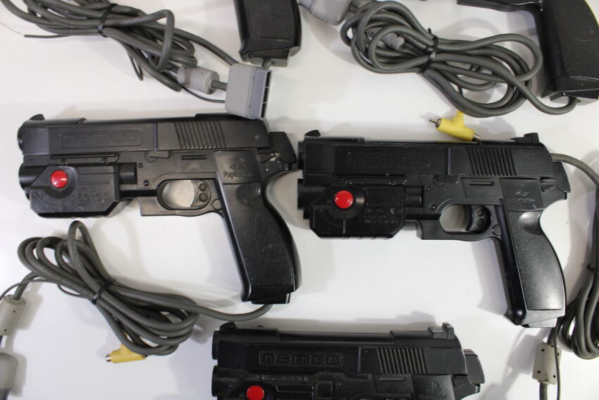 Wholesale lot of 5 Namco NPC-103 GunCon Light Gun Controller Playstation PS1 (Tested Not Working)