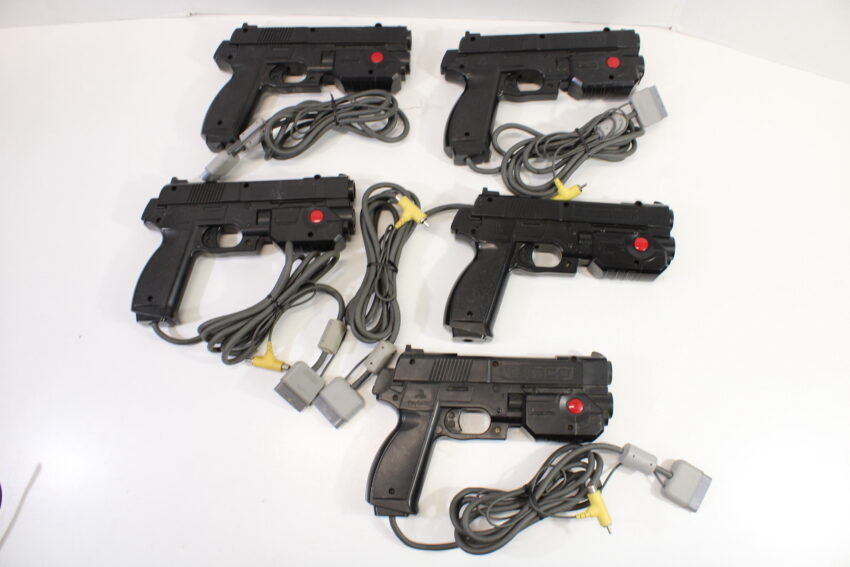 Wholesale lot of 5 Namco NPC-103 GunCon Light Gun Controller Playstation PS1 (Tested Not Working)