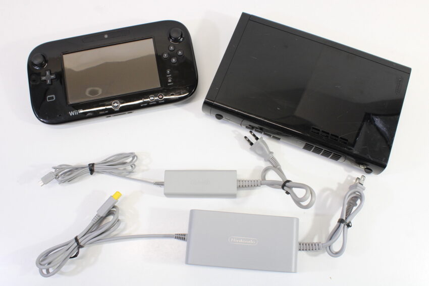 Nintendo Wii U Black Console 32GB WUP-101(01) Gamepad WUP-010 Charger WUP-011(JPN) AC Adapter WUP-002(JPN) (B) Nintendo Wii U