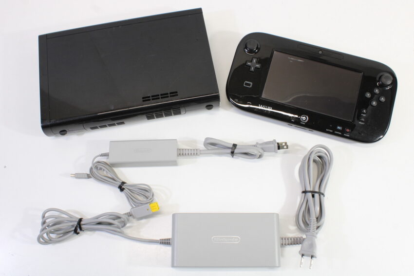 Nintendo Wii U Black Console 32GB WUP-101(01) Gamepad (No Stylus) WUP-010 Charger WUP-011(JPN) AC Adapter WUP-002(JPN) (B) Nintendo Wii U
