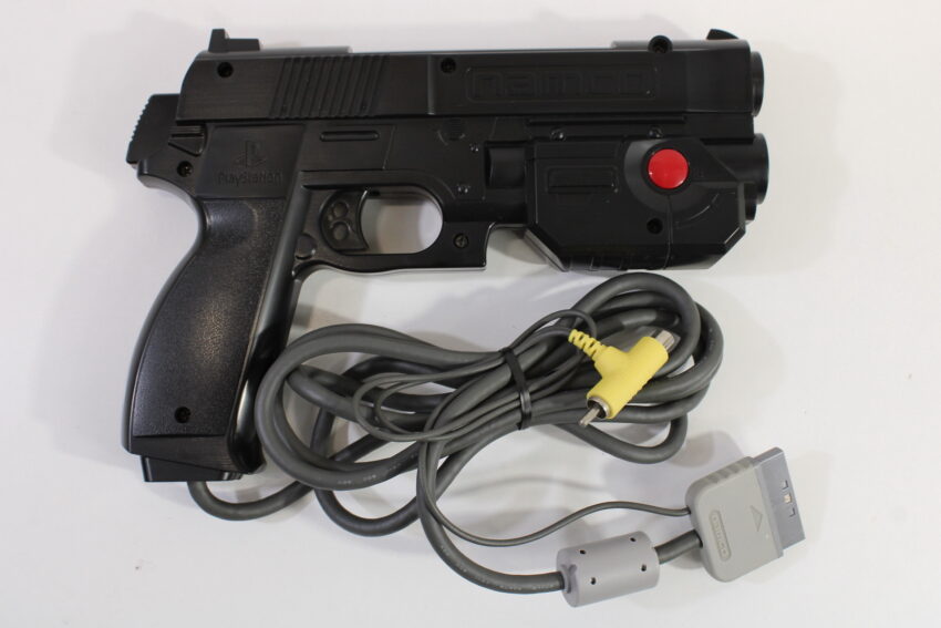 Namco NPC-103 GunCon Light Gun Controller with GunBullet Boxed Playstation PS1 PS2 1 2 (B)