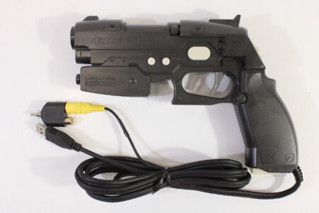 Namco NPC-106 GunCon 2 Light Gun Controller W/ Adapter Cord Damage Playstation 2 PS2 (B)