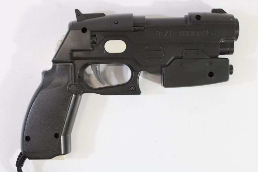 Namco NPC-106 GunCon 2 Light Gun Controller W/ Adapter Cord Damage Playstation 2 PS2 (B)
