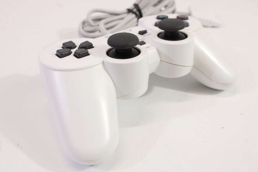 Official Sony PlayStation Dualshock 2 Ceramic White Controller Pad SCPH-10010 OEM (A)