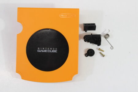 Nintendo GameCube OEM Replacement Top Shell Lid Disc Cover & Logo Nameplate & Lid Mechanism Spice Orange (For Parts or Repair) Nintendo GameCube GC